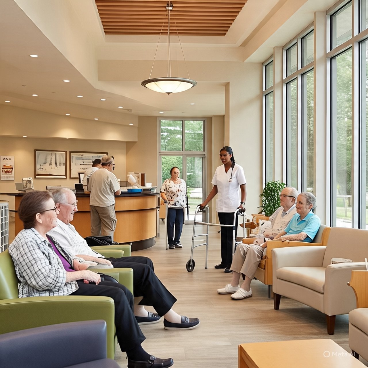 Caregiver holding a baby - Jeyam Home Care Services